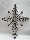 Cast Iron Cross Wall Decor 26x21 In