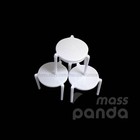 Pizza Stands Extra Heavy Duty White Round Disposable Plastic Savers tripods stax