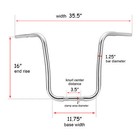 16  Ape Hanger 1-1 4  Bar Handlebar For Harley Road King Classic Flhrc