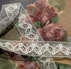 Antique Bobbin Fine Lace Insertion Trim 3 4  By The Yard