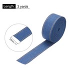 1 Inch Denim Fabric Ribbons  3 Yards Denim Bow Jean Ribbon  Dark Blue 25mm