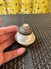 Mother Of Pearl Trinket Or Pill Box With Hinged Metal Lid With Shell Insert