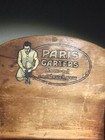 Antique Paris Garters Counter Top Display Case Wood   General Store   No Glass