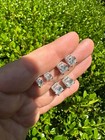 Moissanite 3d Iced Prong Solitaire Screwback Studs Earrings Real 925 Silver