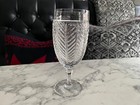 Rare Ralph Lauren Herringbone Crystal Water Ice Tea Beverage Wine Glass 2 Avail