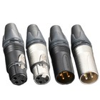 3 Pin Xlr Cable Connector Neutrik Audio Cable Plug Male Female- Nickel Solder