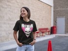 Bret Hart Hitman Skull Logo T-shirt
