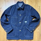 Timeworn Clothing At Last   Co Lot704 Denim Coverall Chore Coat Jacket Size 40 