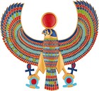 Ah22206 Horus Egyptian Wall Plaque full Color 15 Inch  Living Room