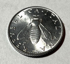 1957 Italy Italia 2 Lire Coin Olive Branch Honey Bee Insect Floral Wildlife
