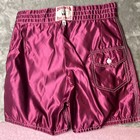 Vintage Birdwell Beach Britches Board Shorts Mens 30 Burgundy Grunge Drawstring