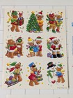 Lot Of 11 Sheets - Vintage Stickers Paper Magic Hallmark Christmas Winter Theme