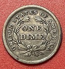 1838 P Silver Seated Liberty Dime  Circulated   Great Looking Early Dime 