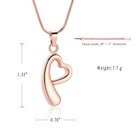 Urn Necklace Heart Memorial Keepsake Pendant Ash Holder Cremation Jewelry Ashes