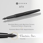 Atx Refillable Fountain Presented In A Luxury Gift - Medium Point  Black Ink    