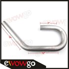 3  Inch 180   45 Degree U J Combo Mandrel Bend 409 Stainless Steel Tube Tubing