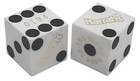 Genuine Harrah s Vegas Casino Craps Dice Opaque White Matching Serial  s  p Ouch