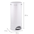 Munchkin Step Diaper Pail Powered By Arm   Hammer  Odor Control  Includes Bag  