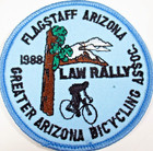 League Of American Wheelmen 1988 Flagstaff Arizona Law Rally Patch
