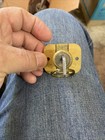 Vintage Yale Brass Cylinder Cabinet  Drawer Lock W  Key