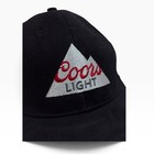 Coors Light Beer Hat Black Snapback Baseball Cap Acme Embroidered Mountain Logo