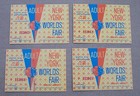 Vintage 1964-1965 New York Worlds Fair Ticket Lot  9  Adult   Child