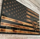  us Air Force  American Flag  24  X 16  Cnc Machined Rustic Wooden