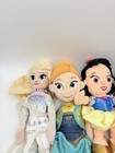Disney Princess Plush Dolls Lot Raya Cinderella Jasmine Frozen Elsa Anna 8 Pcs