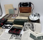 David White Realist Stereo Camera  Flash  Viewer slides folders sunshade Filters