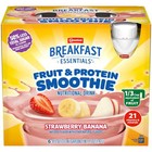 Protein Smoothie Nutritional Drink Shakes  Strawberry Banana  8 Fl Oz  6 Pack
