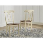 British Isles Napoleon Side Chair  Merlot-buttermilk Finish  set Of 2 