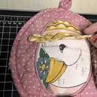 Vintage Pot Holder Lot Handmade Quilted Goose Kitchy Kitchen Farmhouse Hot Pads