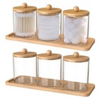 6 Soportes Para Almohadillas De Bolas De Algod  n Para 6 Unidades Transparentes