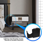Biometric Slider Handgun Gun Safe For Nightstand  Desk  Bed Side truck - Auto Sl