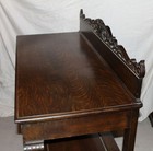 Antique Fancy Oak Server Buffet     Highly Carved