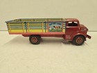 Vintage 17  Marx Usa Pressed Steel Lazy Day Farms Stake Bed Truck