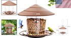 Durable Hanging Bird Feeder For Wild Birds     Squirrel-proof Design  Brown