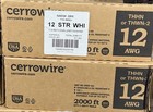 Cerrowire   12 Thhn White Stranded Copper Wire 500ft 600v