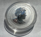 2024 Australia 1 Oz Silver Lunar Dragon Bu Perth Mint Coin Blue Colorized
