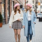  Strawberry Beret Hat Wool Artist Cap For Women Girls Autumn Winter Party 