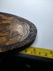 Antique Flemish 856 Art Pyrography Wood Plaque Cats Kittens Wall Hanging Sign