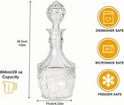 Whiskey Decanter With Airtight Stopper  Liquor Decanter  Lead-free Crystal Wi   