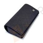 Chanel Soft Quilted Fabric Black Case For  Sunglasses Eyeglasses W  Cloth   Box