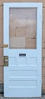 32 x78 Antique Vintage Solid Wood Wooden Entry Front Back Side Door Window Glass