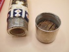 Antique Hallmarked Sterling Silver Old Imari Pattern Porcelain Perfume Bottle