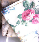 Cabbage Rose Pillow Shams Pink Florals English Garden Standard Size