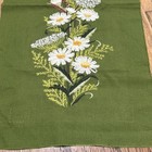 Vintage Crewel Embroidery Daisies Queen Anne s Lace Wall Art