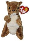 Ty Beanie Baby - Nuts The Squirrel 5 5  Mint With Damaged Tag Stuffed Animal Toy