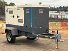 2023 Atlas Copco Qas70idft4 56kw Towable Generator 70kva Genset Isuzu Bidadoo