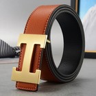 Width 3 8cm Famous Brand Belt Men Top Quality Genuine Luxury Leather Belts